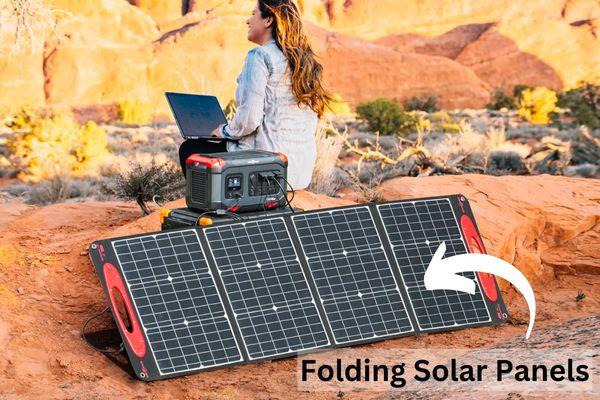 Folding Solar Panels for Portable Power Station - Lightweight, Compact, Easy for Travel