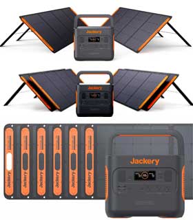 Jacker Power Station Combo Package with Folding Solar Panels