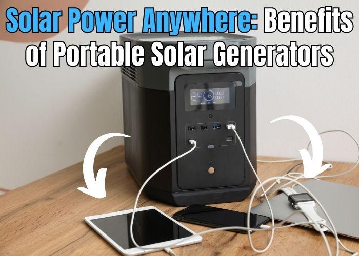 Eco-Friendly, Portable Solar Generator with Panels Can Power All Sorts of Electronics and Small Appliances While Camping,  Traveling, During Power Outages etc..